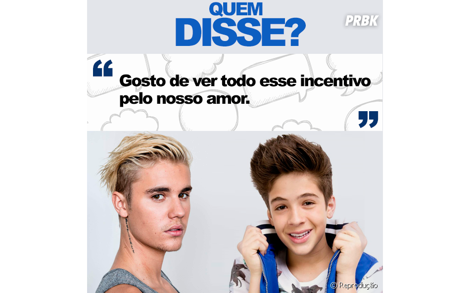 Justin Bieber ou João Guilherme Ávila? E aí, faça sua aposta!