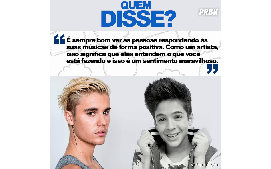Claro, foi o Justin Bieber! E aí, como está indo seu placar?
