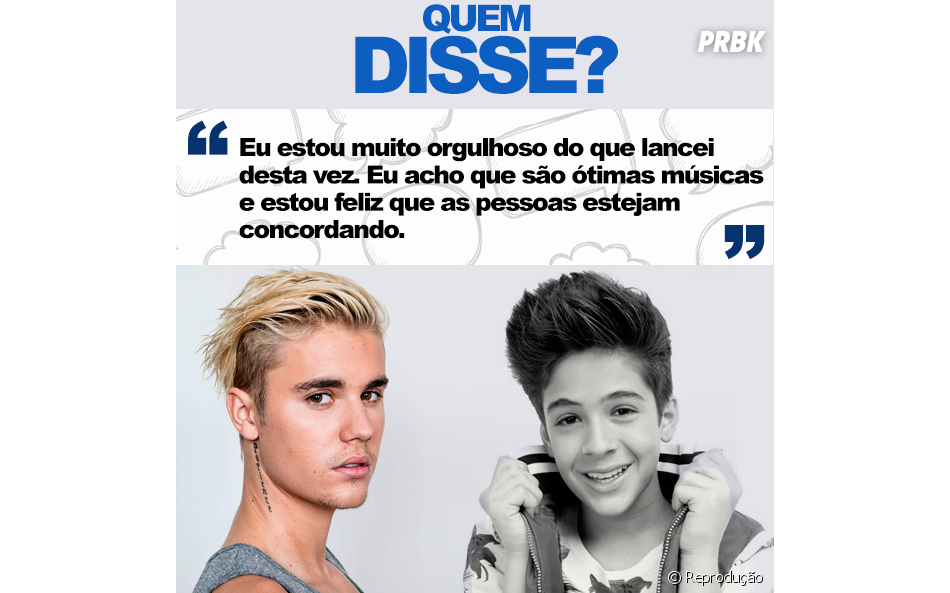 Foi o ínterprete do hit "Sorry", Justin Bieber!