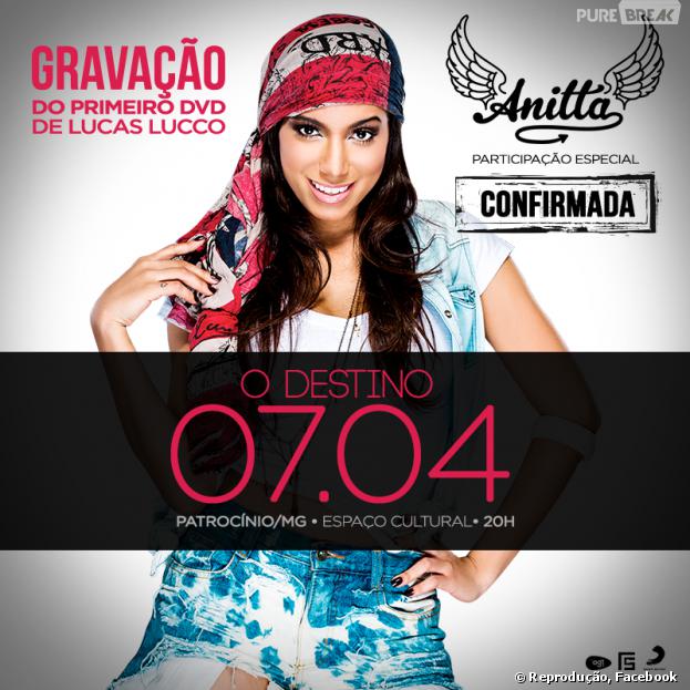 <p>Lucas Lucco convidou Anitta para gravação de DVD</p>