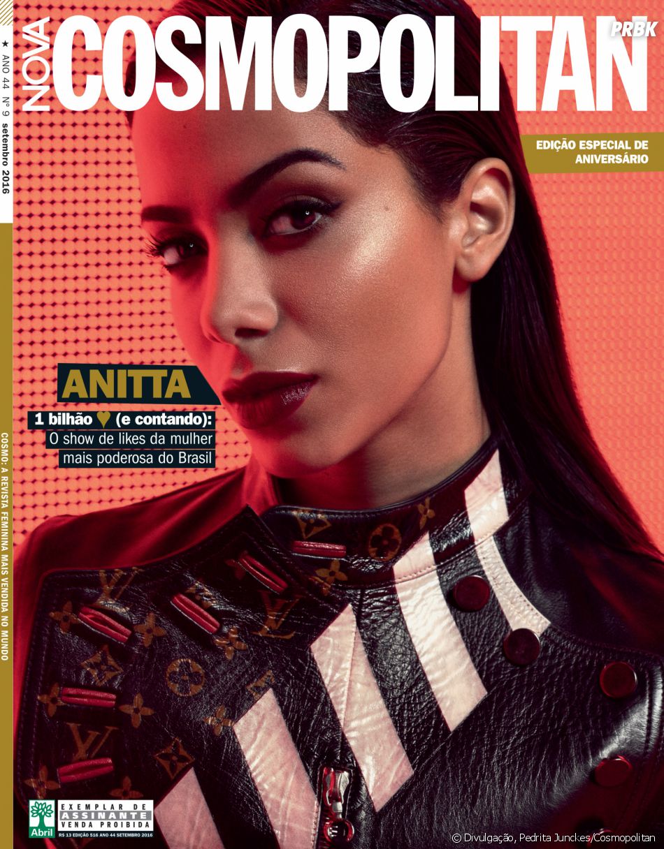 Anitta ganha destaque na nova edição da revista Cosmopolitan