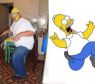 Um cospobre de Homer Simpson tinha que ser tão fuleiro quantoi o personagem orginal, claro!