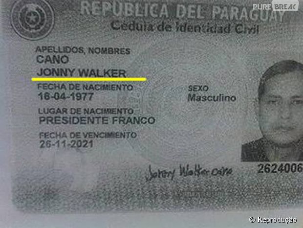 Jonny Walker, o  Johnnie Walker paraguaio