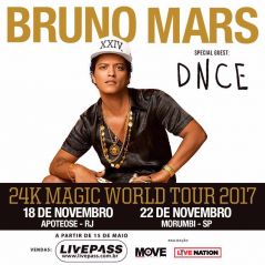Bruno Mars anuncia datas extras da "24K Magic World Tour" no Brasil!