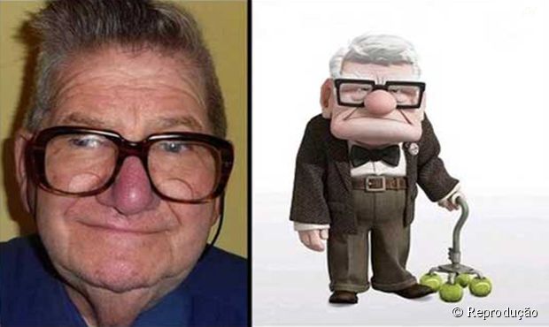 Um velhinho que é a cara do Carl Fredricksen!