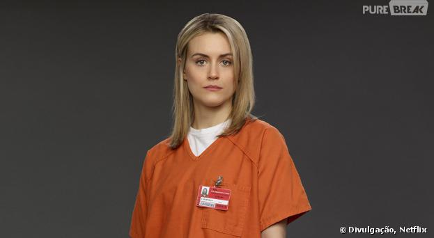 Em "Orange is the New Black", a protagonista Piper (Taylor Schilling) vai parar na prisão