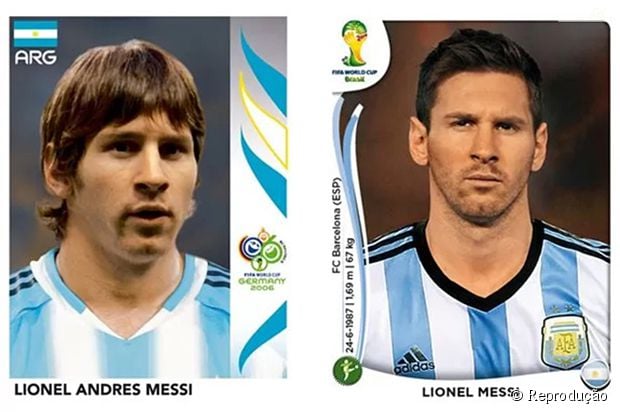 Messi antes e depois