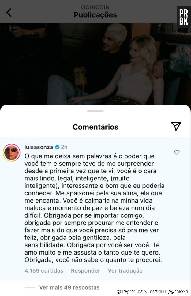 Lu Sa Sonza E Chico Veiga Veja Primeiras Fotos Do Casal Ap S Assumir