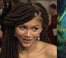 <p>A cantora e atriz Zendaya teve seu cabelo comparado ao do personagem Predador, no Oscar 2015</p>