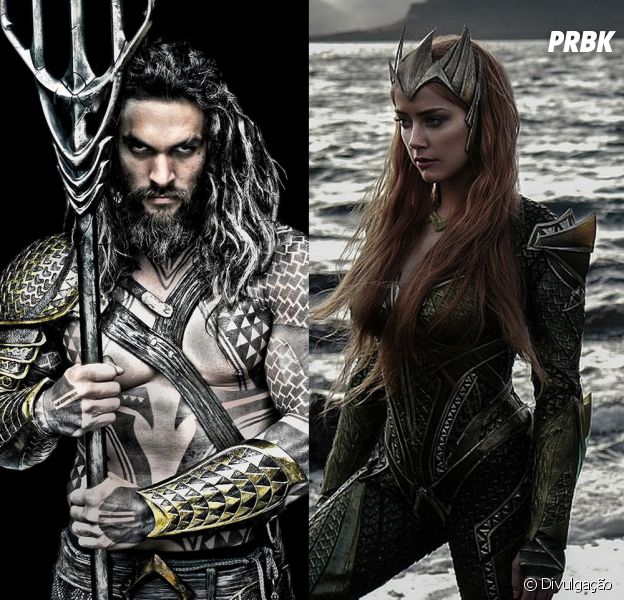 Diretamente dos quadrinhos para o cinema, Aquaman (Jason Momoa) e Mera (Amber Heard) são o mais novo casal das telonas!