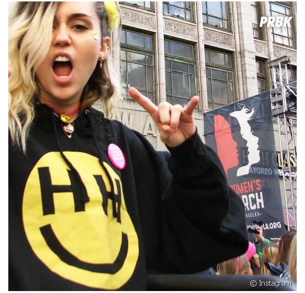 Veja Miley Cyrus e outras famosas na Women's March