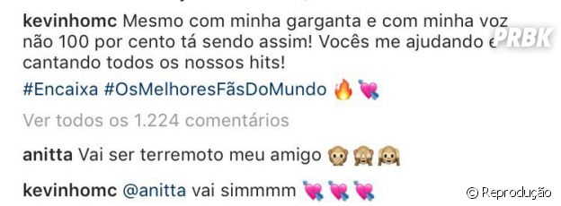 Anitta e MC Kevinho podem lançar música juntos em breve!