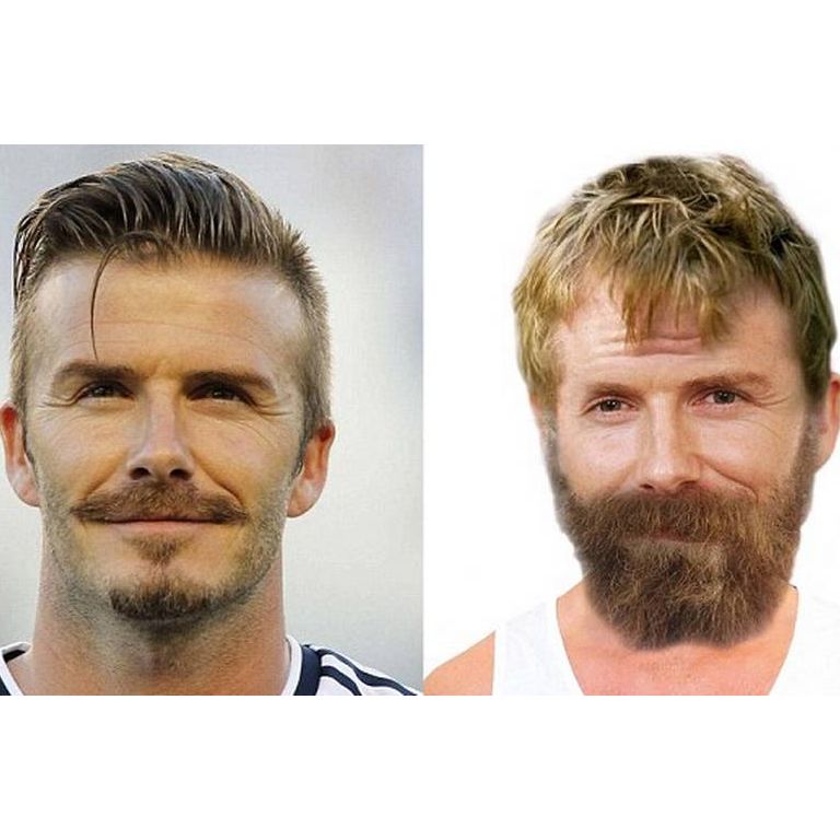 Fizeram uma baita transformação com o David Beckham, né?