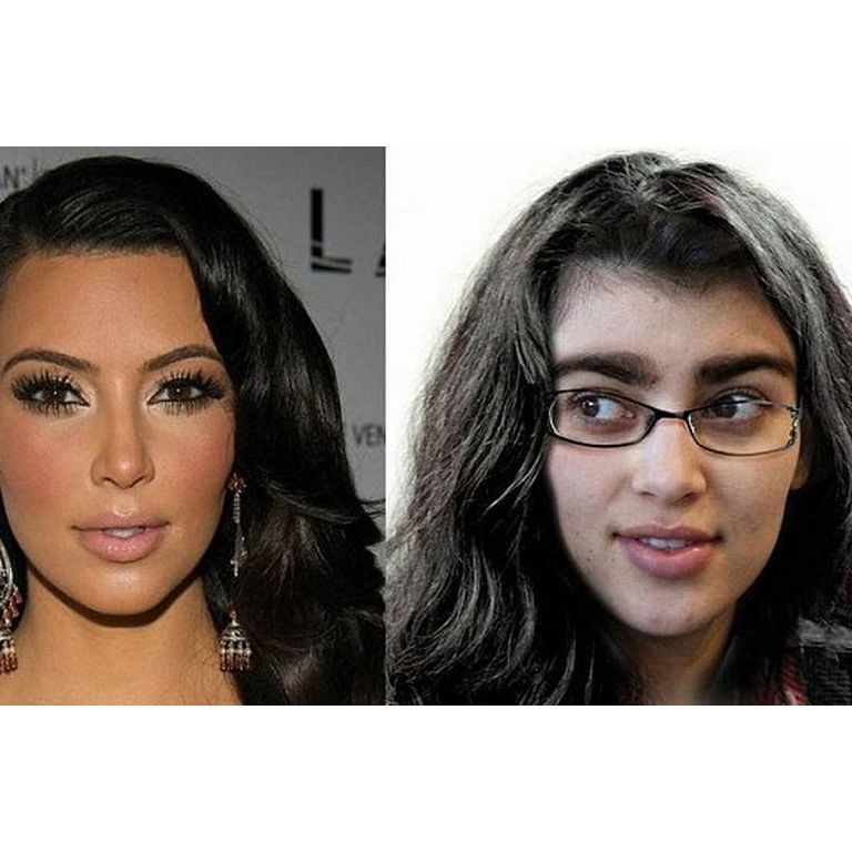 Kim Kardashian parece até outra pessoa
