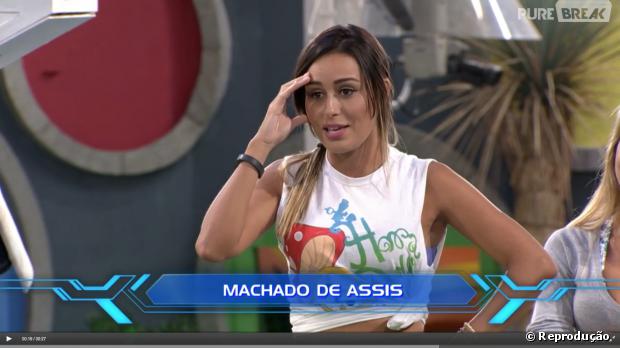 Durante a prova do Líder do "BBB14", Letícia não sabe quem escreveu "Dom Casmurro" e gera revolta no Twitter