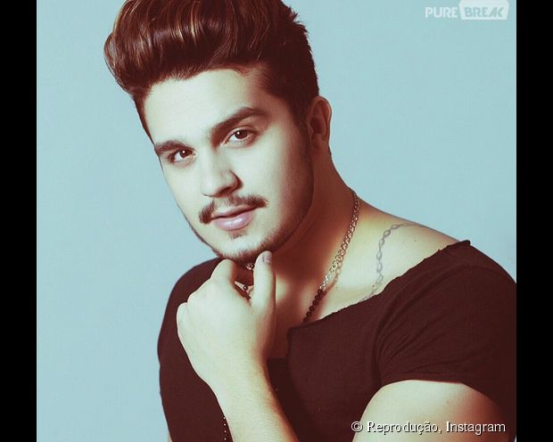 Luan Santana faz charme com barba e bigode no Instagram