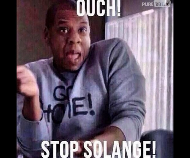 Jay-Z depois de apanhar da irmã de Beyoncé