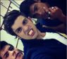 <p>Chay Suede e seus amigos de elenco, Arthur Aguiar e Micael Borges, em "Rebelde", da Record </p>