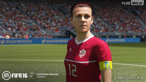 Christine Sinclair &eacute; uma das jogadoras que estar&aacute; presente no game!