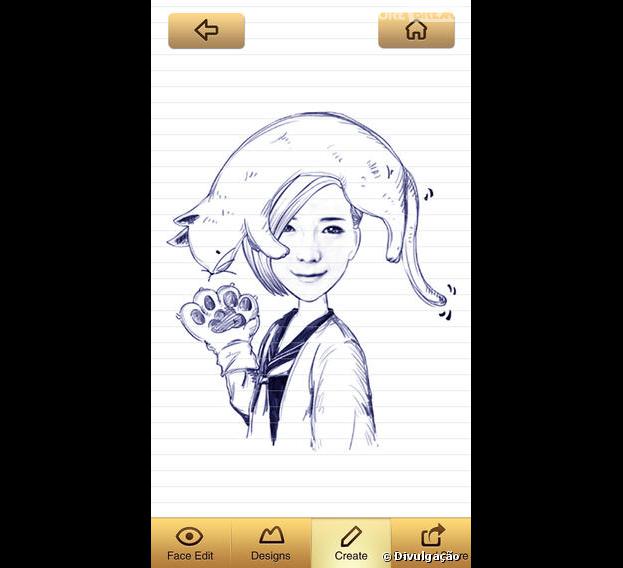 O aplicativo "MomentCam" vai usar as espressões do seu rosto para montar a imagem