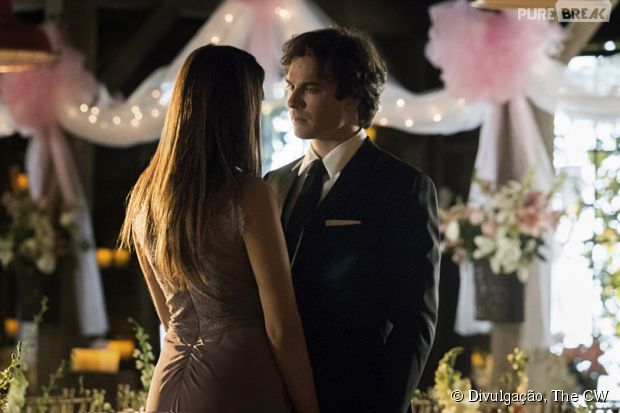 Em "The Vampire Diaries", Elena (Nina Dobrev) e Damon (Ian Somerhalder) planejam futuro juntos