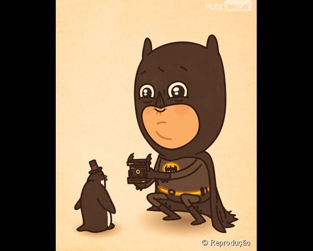 <p>Batman com novo hobby na vers&atilde;o do ilustrador Mike Mitchell</p>
