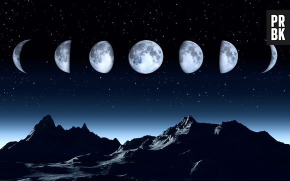 A Lua possui 4 fases principais: Nova, Crescente, Cheia e Minguante