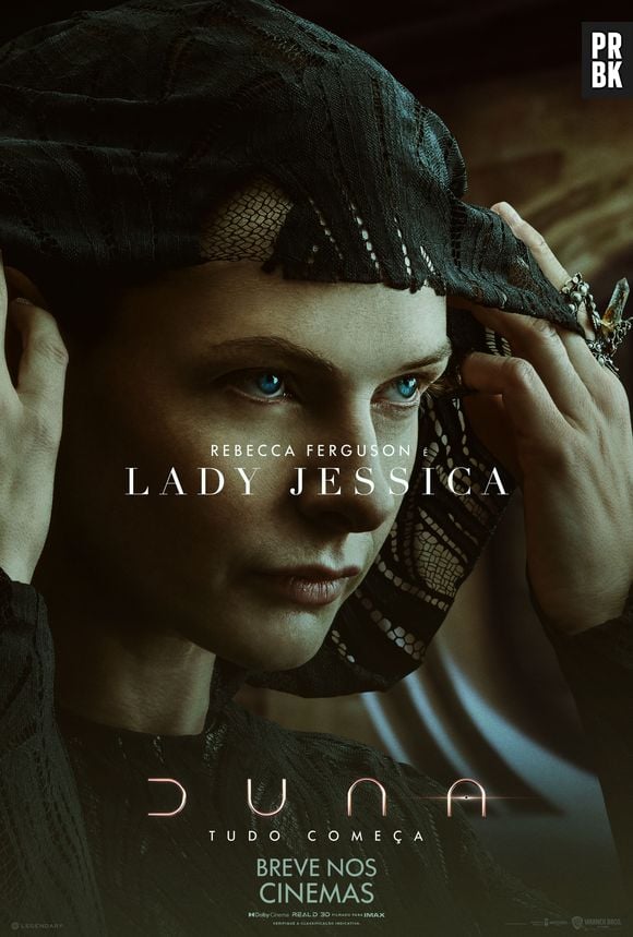 Lady Jessica (Rebecca Ferguson) consegue se manter firme e forte mesmo com a morte do Duque Leto (Oscar Isaac), sua gravidez e tendo que lidar com um mundo completamente diferente e desconhecido em "Duna"