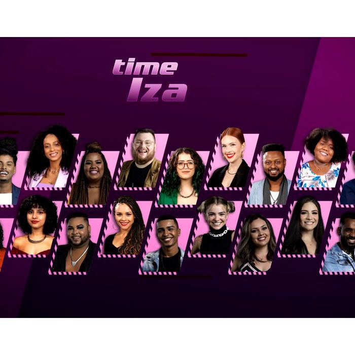 Time IZA: WD, Hugo Rafael, Andrielly Souza, Camila Marieta, Dida Larruscain, Giovanna Rangel, Igor Sarapuí, Luiza Dutra, Honey, Rafa, Gustavinho, Dona Preta, Eduardo Vidal, Fernanda de Lima, Gleyssinho Samblack, Isabella Carvalho, Krishna Pennutt e Vanessa Souto