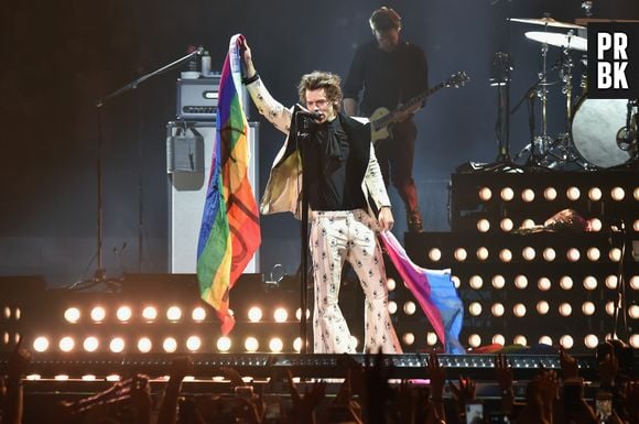 Apesar de não revelar sua sexualidade, Harry Styles sempre demonstra apoio à comunidade LGBTQIAP+