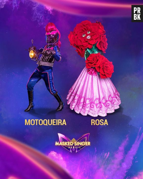 "The Masked Singer Brasil": Motoqueira e Rosa foram anunciadas juntas