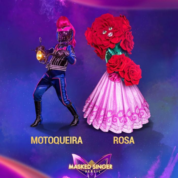 &quot;The Masked Singer Brasil&quot;: Motoqueira e Rosa foram anunciadas juntas