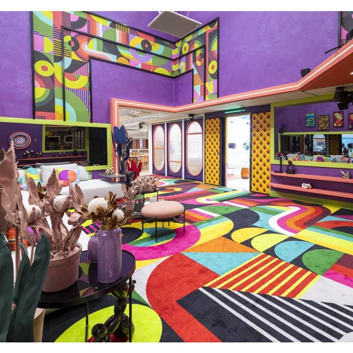 &quot;Big Brother Brasil 22&quot;: nova sala da casa é muito colorida e com estampas variadas