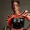 Anitta escolheu look inspirado no Bengals, time profissional de futebol americano baseada em Cincinnati, Ohio