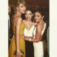  Selena Gomez, Taylor Swift e Lorde posam para os fot&oacute;grafos ap&oacute;s o Globo de Ouro 2015 