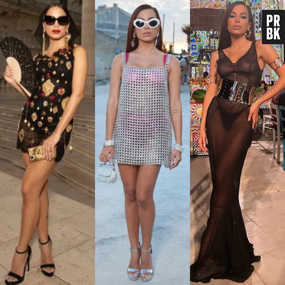 Escolha o melhor look D&G de Anitta