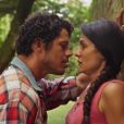  Zefa (Paula Barbosa) fica inconformada ao ser abandonada por Tadeu (José Loreto) às vésperas do seu casamento no final de "Pantanal" 