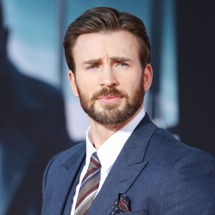 Chris Evans tem 41 anos e ficou conhecido pelo papel de Capitão América, da Marvel