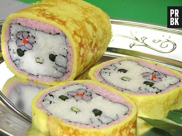 A famosa Hello Kitty em forma de comida japonesa! Aproveitando que a animação é da mesma terra da comida