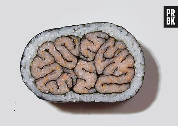 Esse shushi em formato de cérebro ficou genial
