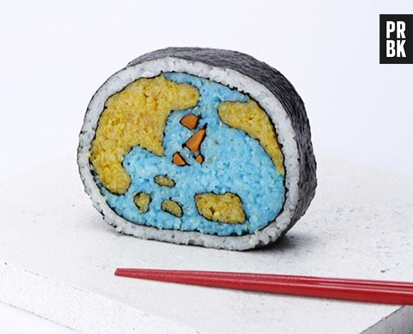 Sushi em formato de mundo, simplesmente incrível