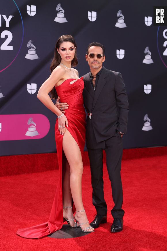 Nadia Ferreira e Marc Anthony no Grammy Latino 2022