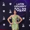 Mily Aleman com look verde no Grammy Latino 2022