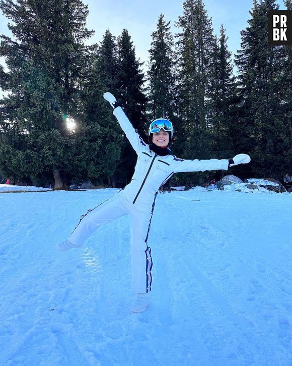 Juliette e Bianca Andrade estão se aventurando no esqui, nos Alpes franceses