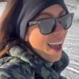 Anitta gravou vídeo enquanto esquiava, na última quarta (4)