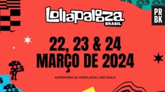 Lollapalooza 2024 acontecerá nos dias 22, 23 e 24 de março