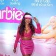Drika incorporou a Barbie com uma viseira bem estilosa