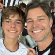 Erik Marmo exibe foto com filho de 14 anos, Daniel, e semelhança impressiona