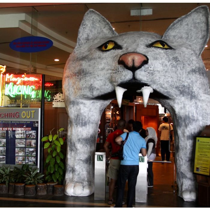  O Museu do gato fica na Malasia e cont&amp;eacute;m acess&amp;oacute;rios e curiosidades sobre a vida do animal 