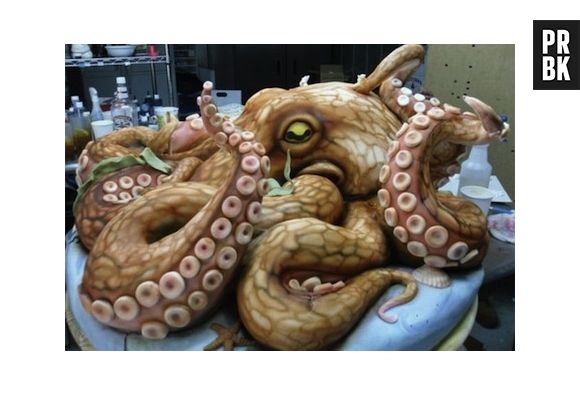 Polvo gigante pode ser saboreado como bolo de aniversário!